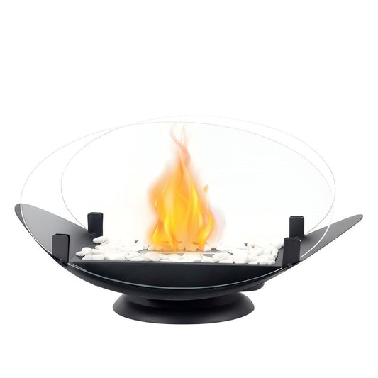 Small outdoor alcohol fireplace lamp indoor real fire heating atmosphere desktop rotating flame circular fireplace