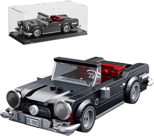 Super Fast Construction Set Racing Car Model Car with Display Case, Building Blocks Construction Toy for Children and Car Fans, Sports Car Model Gift for Boys 6 Years and Adults (324 Pieces)