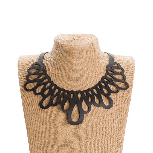 Fall Inner Tube Wave Necklace-1